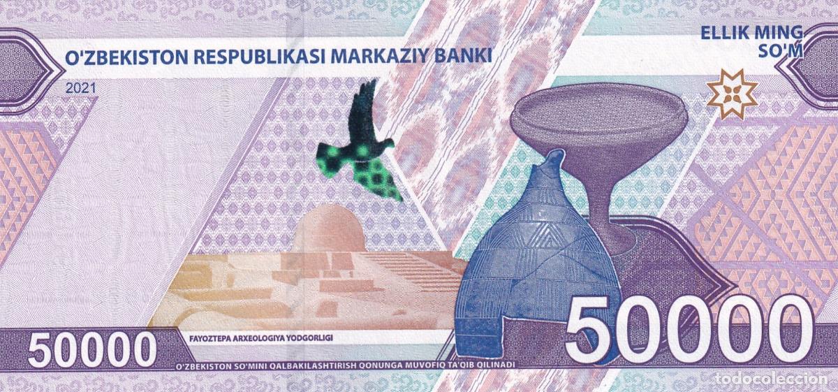 Billetes extranjeros: CRBX2957 BILLETE UZBEKISTAN 50000 SOM 2021 SIN CIRCULAR