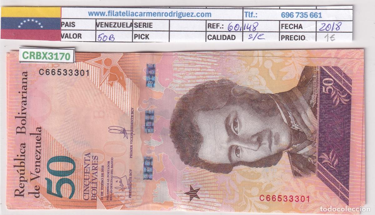 Billetes extranjeros: CRBX3170 BILLETE VENEZUELA 50 BOLIVARES 2018 SIN CIRCULAR