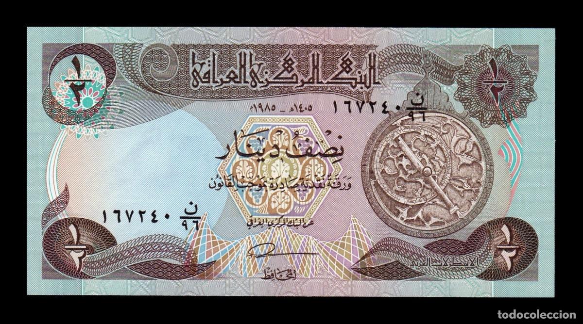 Billetes extranjeros: Irak 1/2 Dinar 1985 Pick 68a Sc Unc - Foto 1