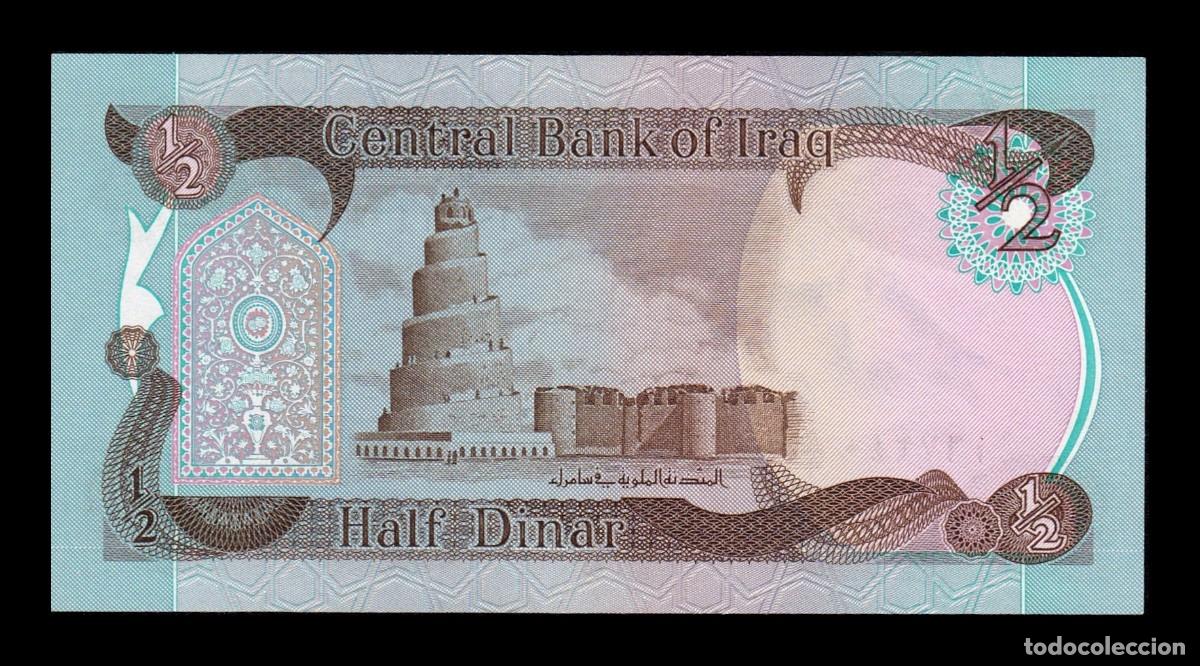 Billetes extranjeros: Irak 1/2 Dinar 1985 Pick 68a Sc Unc - Foto 2