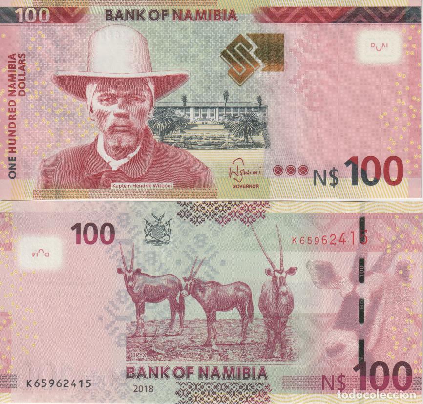 Billetes extranjeros: Namibia 100 namibia dollars del 2018 Pick 14 SC/UNC
