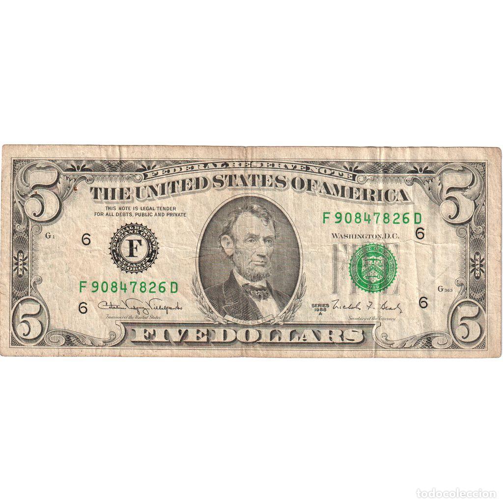 Billetes extranjeros: [#1292056] Estados Unidos, Five Dollars, BC