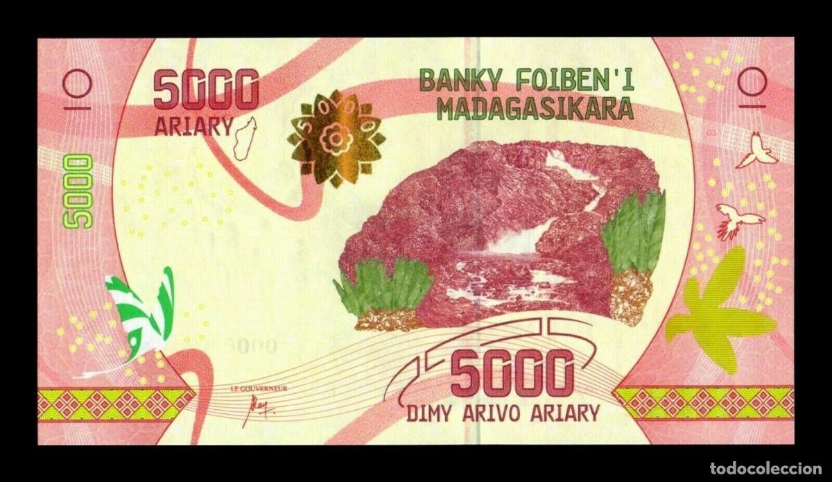 Billetes extranjeros: Madagascar 5000 Ariary 2017 Pick 102a Sc Unc
