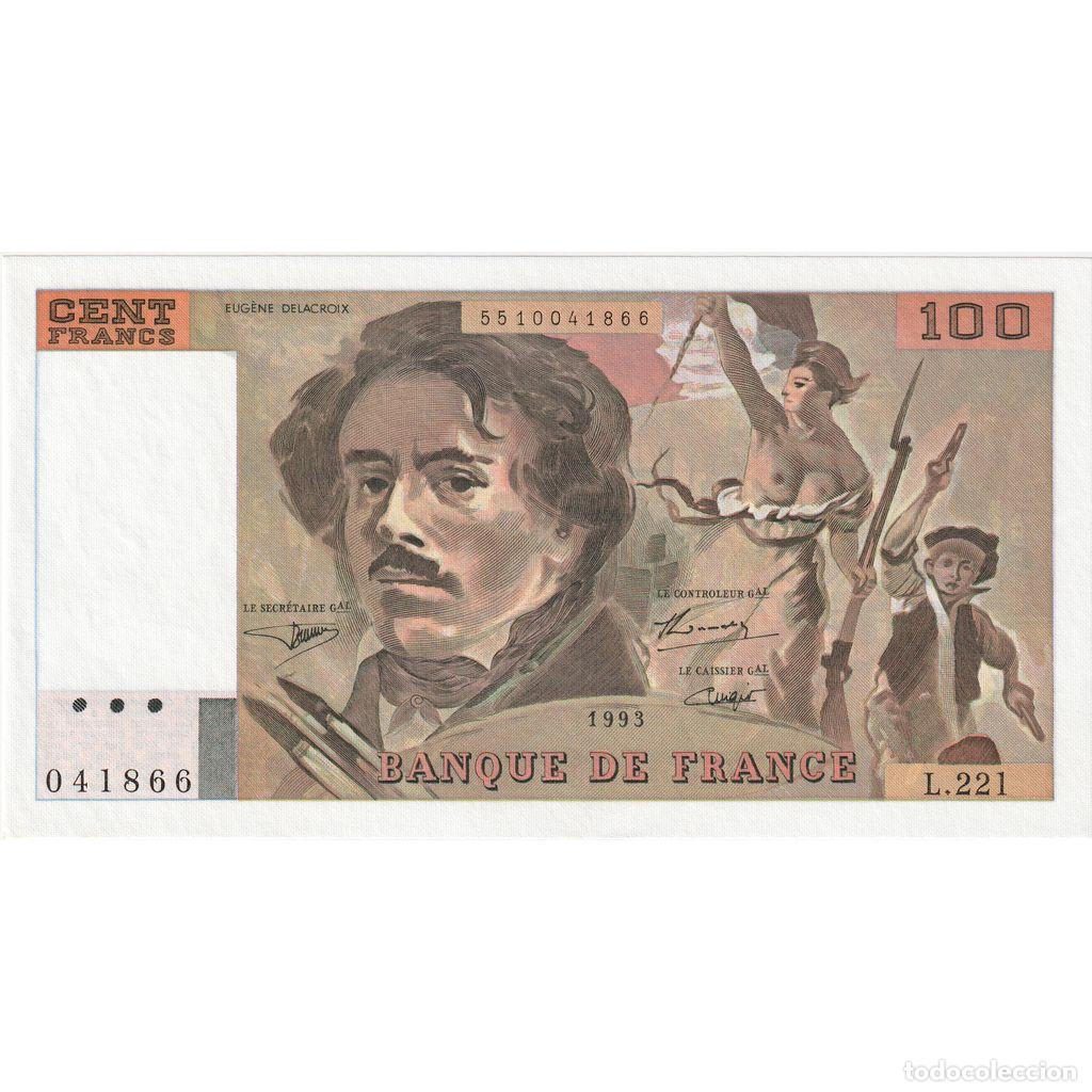 Billetes extranjeros: [#336815] Francia, 100 Francs, Delacroix, L.221, UNC