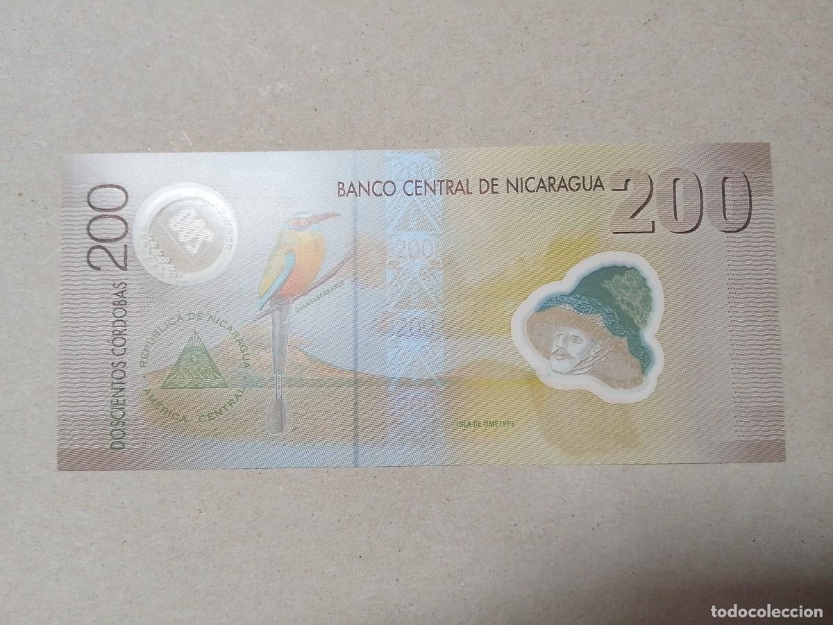 Billetes extranjeros: Billete Nicaragua, 200 c&oacute;rdobas, a&ntilde;o 2007, serie A, UNC