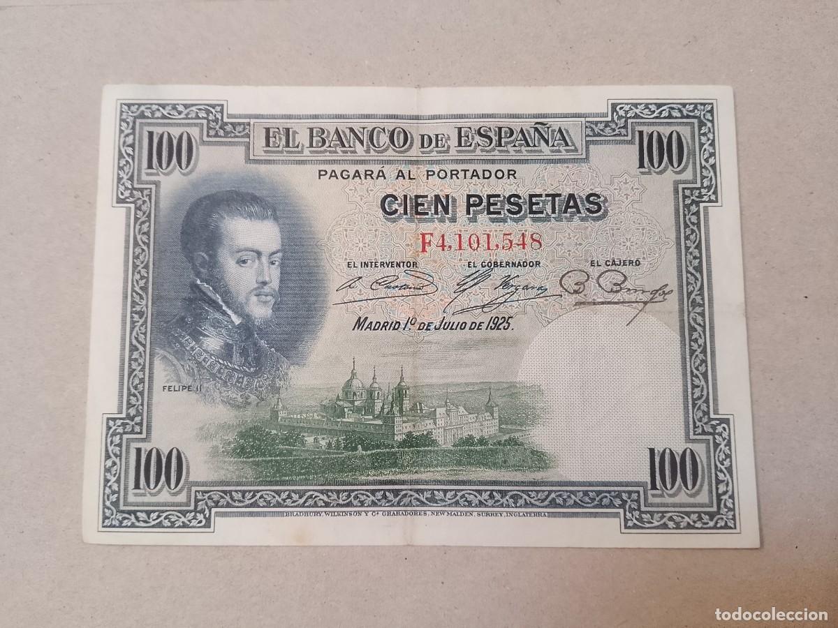 Billetes extranjeros: 100 peseta 1925 Felipe II
