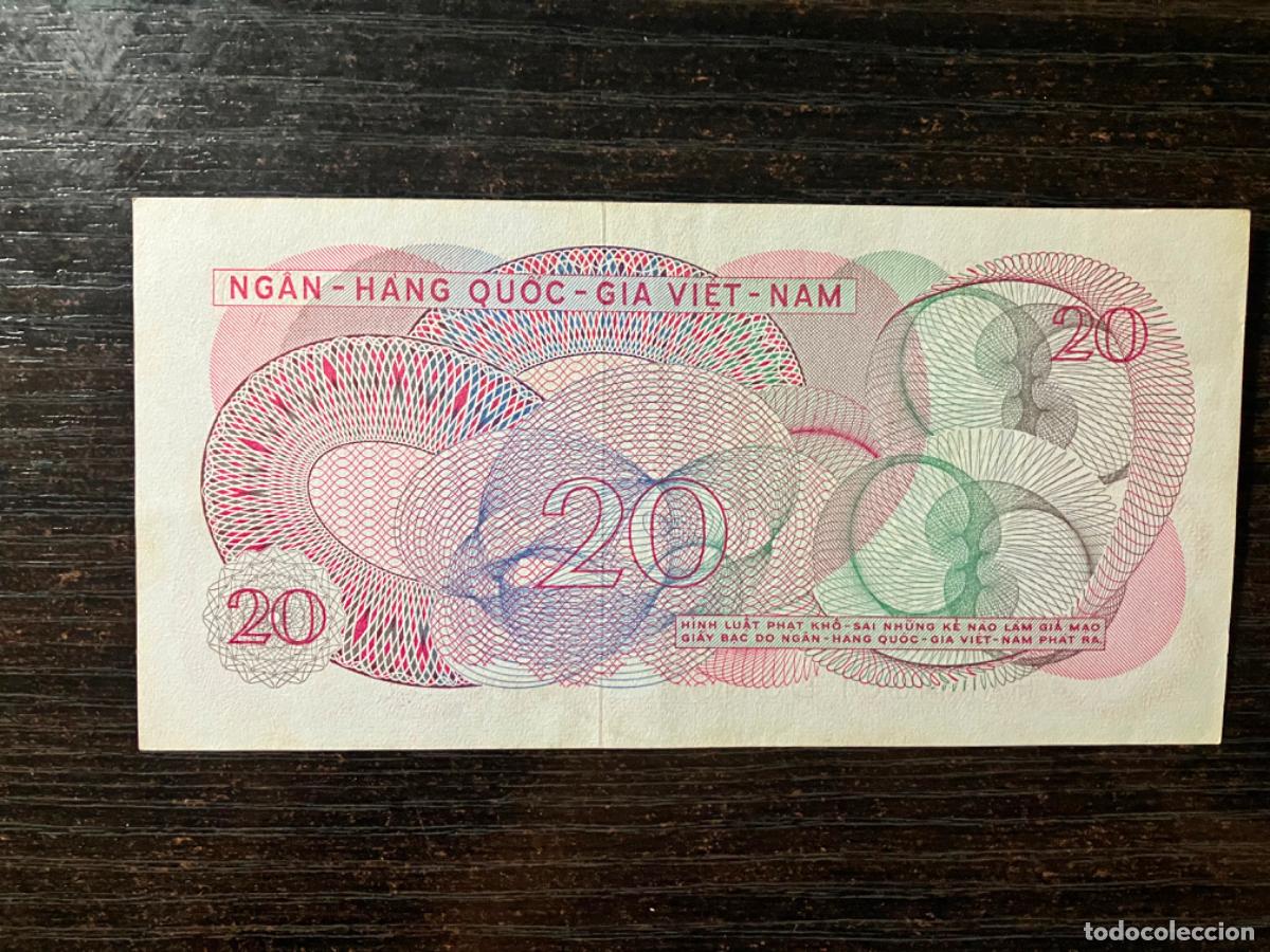Billetes extranjeros: Billete Vietnam 20 Dong - Foto 2