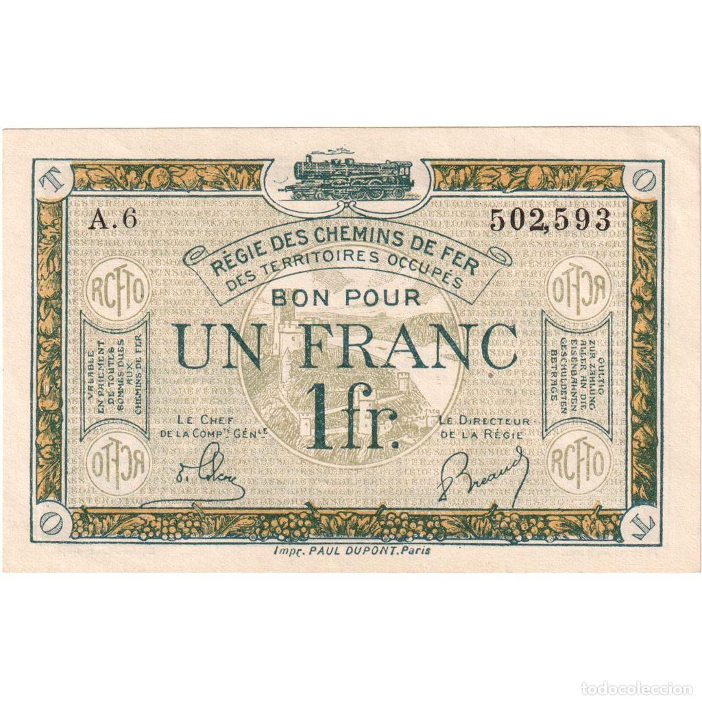 Billetes extranjeros: [#1234615] Francia, 1 Franc, 502.593, UNC, Pirot:135-5