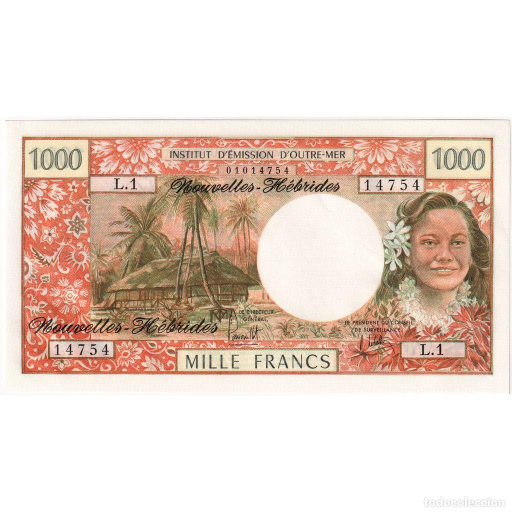 Billetes extranjeros: [#1234405] Nuevas H&eacute;bridas, 1000 Francs, UNC