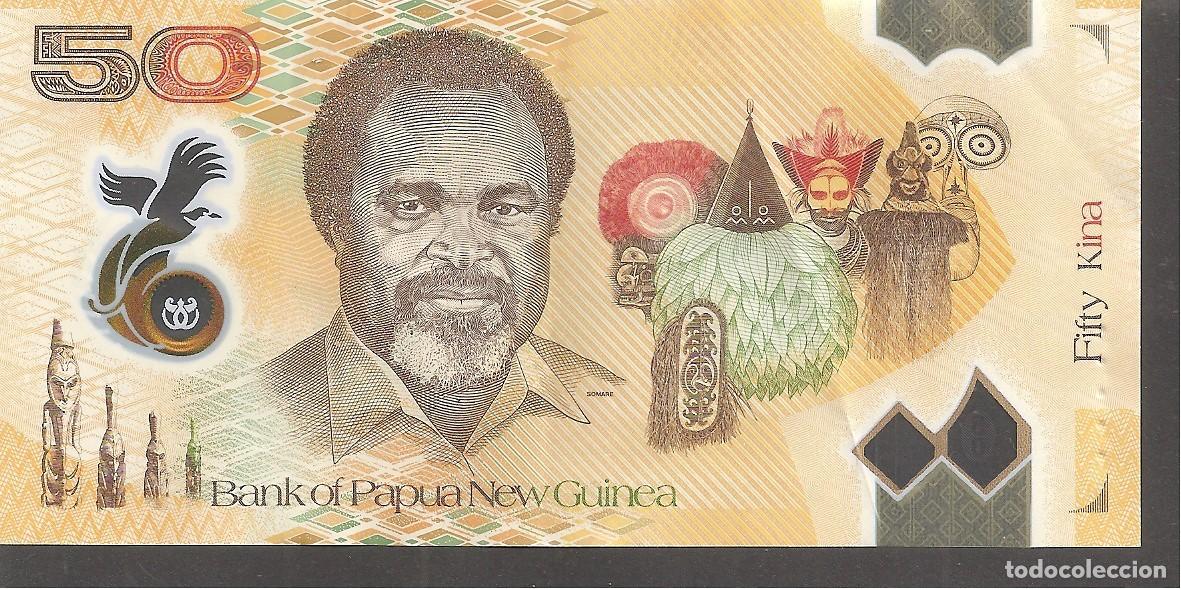 Billetes extranjeros: Billete PAPUA NUEVA GUINEA 50 Kina (2025) Polimero Conmemorativo . P 58