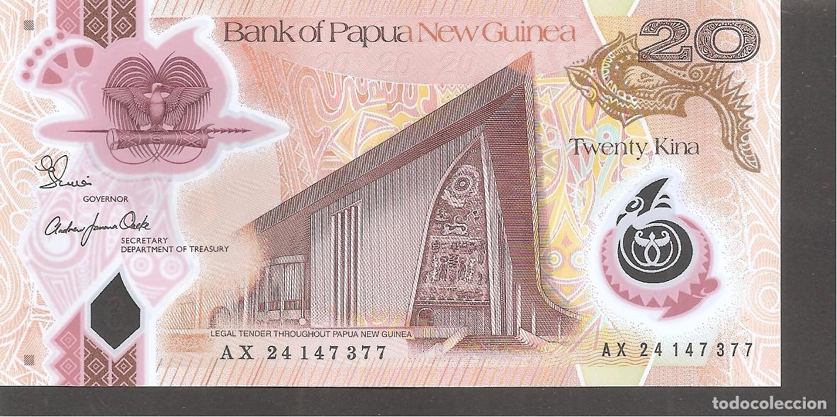 Billetes extranjeros: Billete PAPUA NUEVA GUINEA 20 Kina (2024) SC/UNC Polimero. Pick 53b