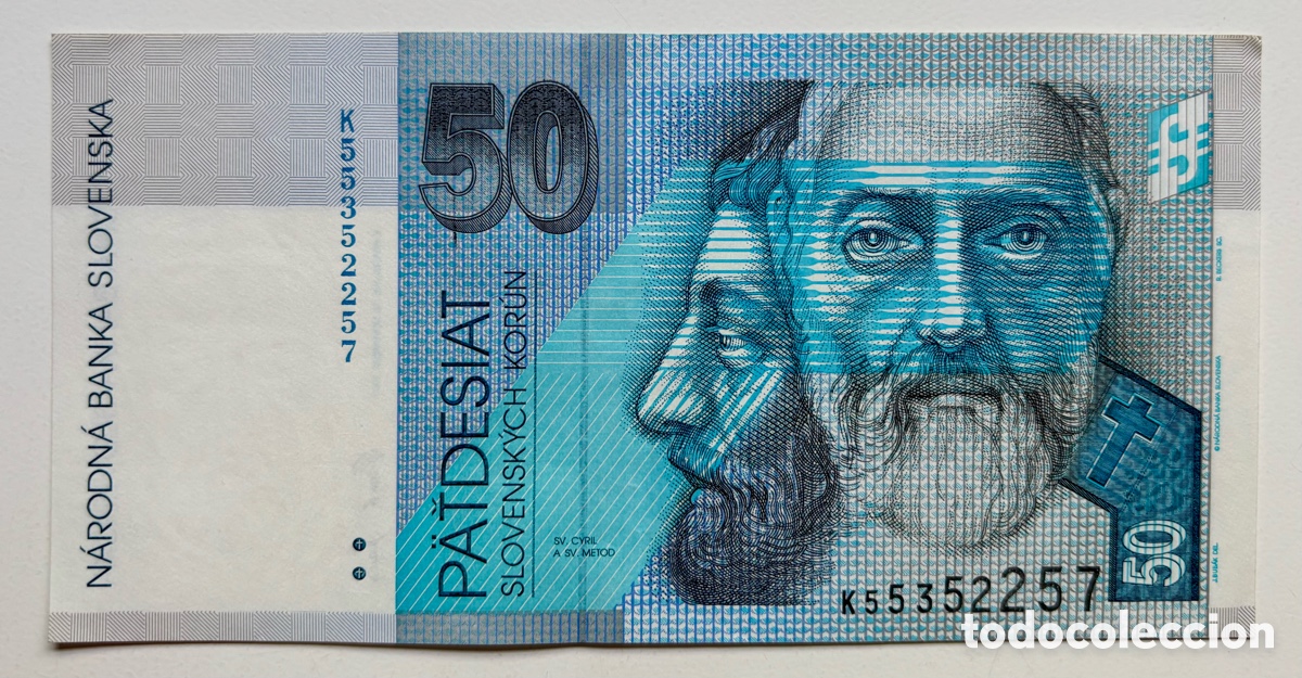 Billetes extranjeros: Billete ESLOVAQUIA 50 Coronas 2005. Korun