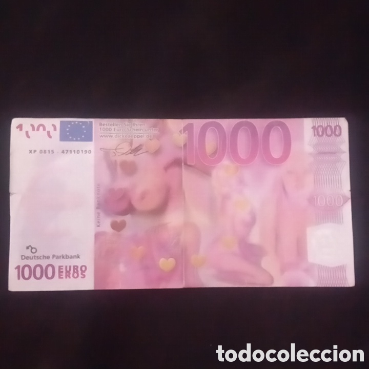Billetes extranjeros: BILLETE DE 1000&euro; USADO