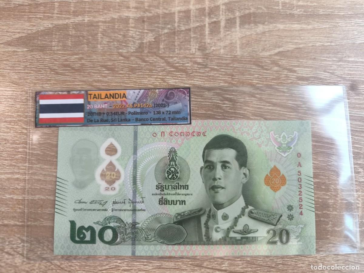 Billetes extranjeros: Billete 20 Baht - Tailandia 2022 - SC