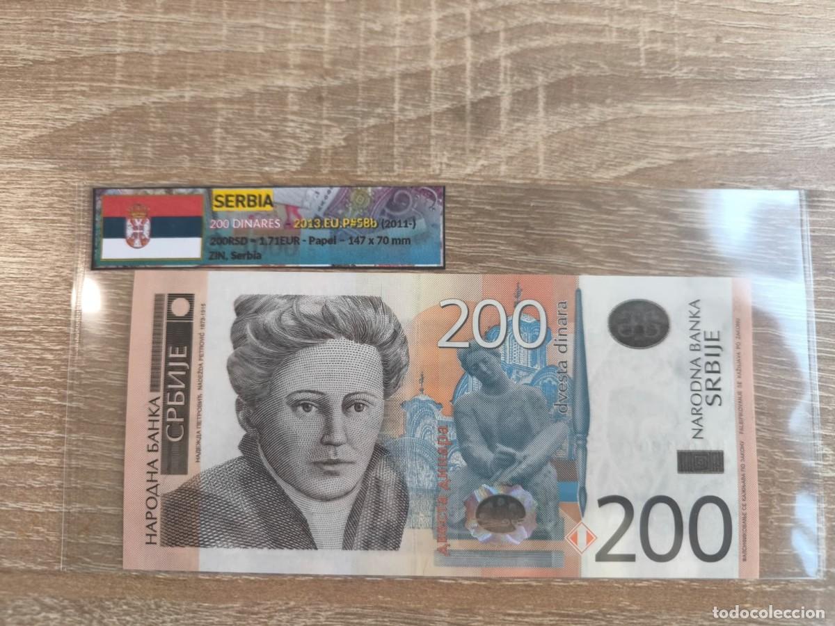 Billetes extranjeros: Billete 200 Dinares - Serbia 2013 - SC