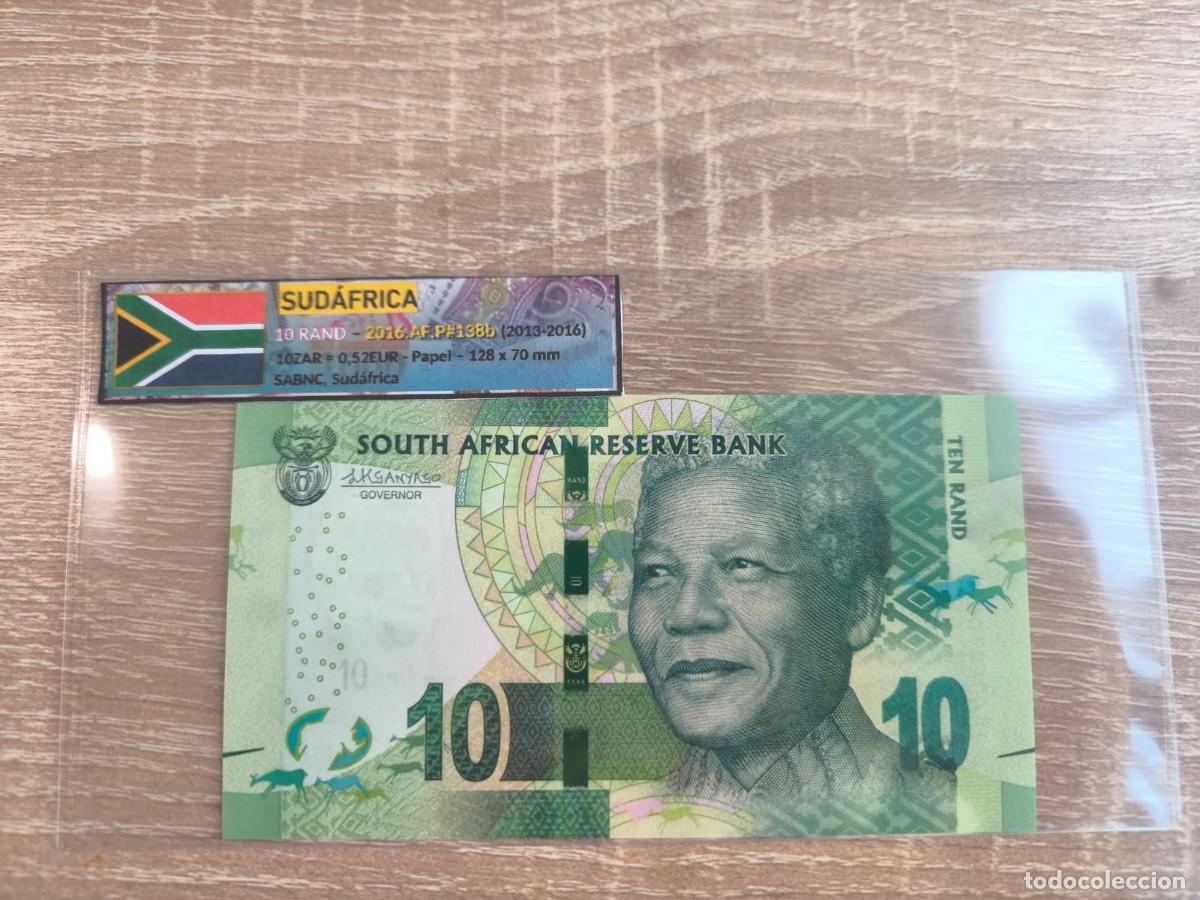 Billetes extranjeros: Billete 10 Rand - Sud&aacute;frica 2016 - SC