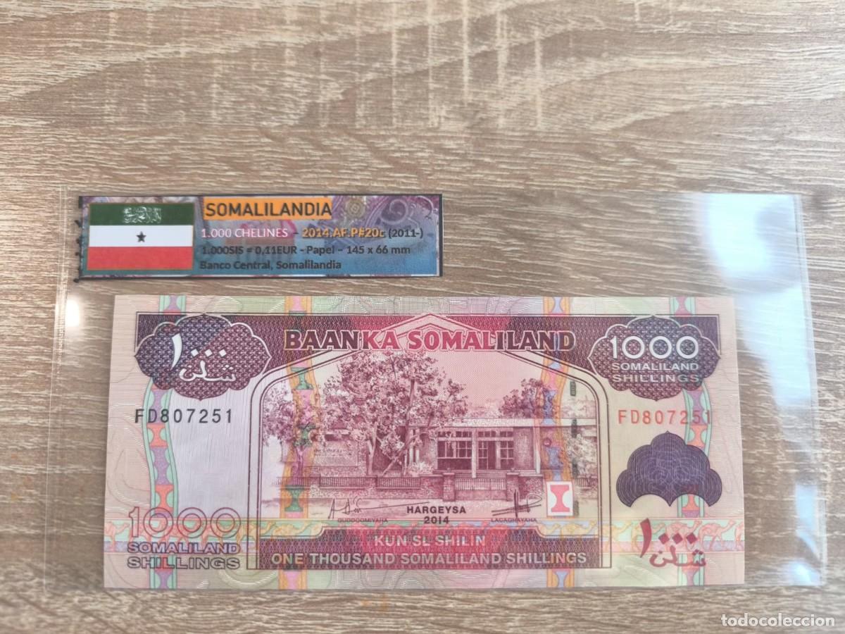 Billetes extranjeros: Billete 1.000 Chelines - Somalilandia 2014 - SC