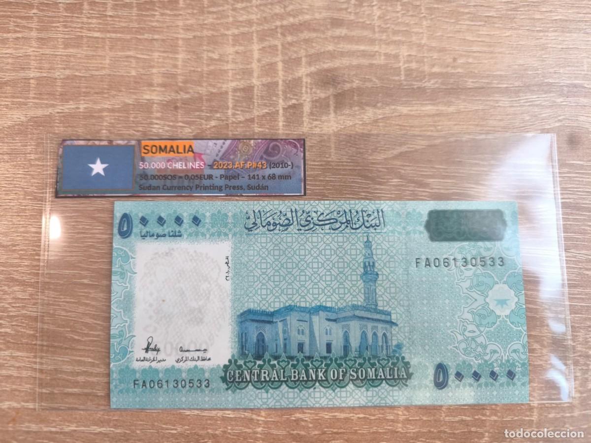 Billetes extranjeros: Billete 50.000 Chelines - Somalia 2023 - SC