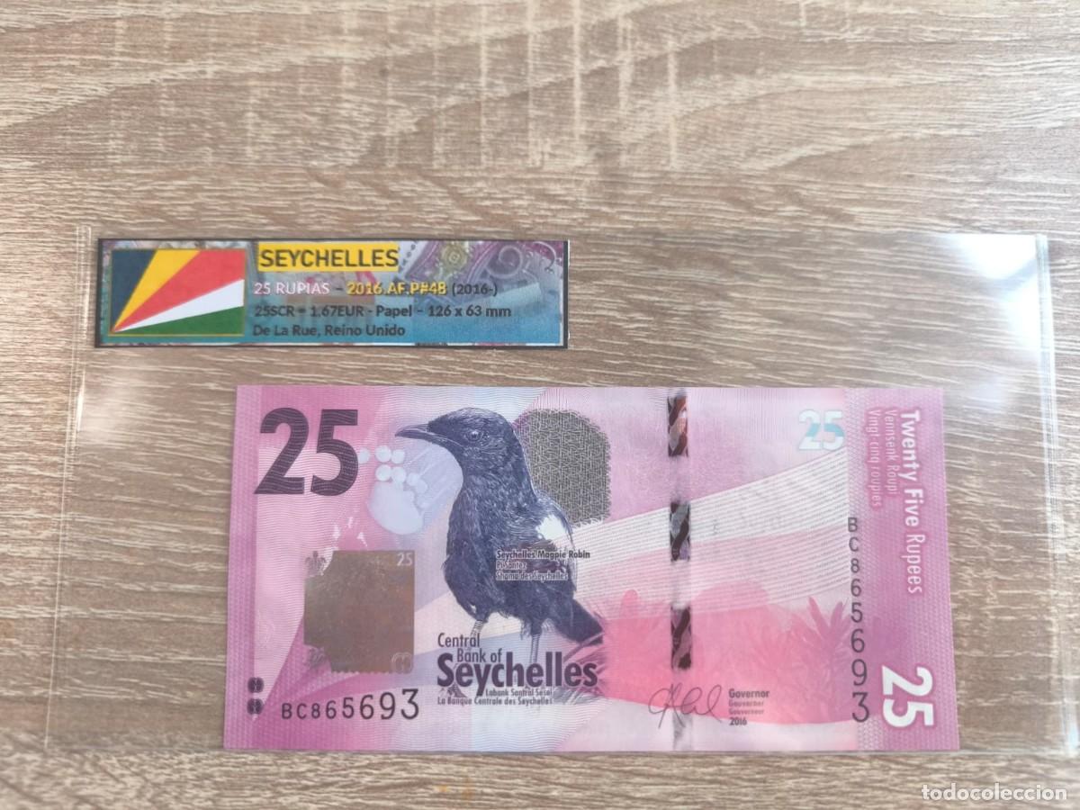 Billetes extranjeros: Billete 25 Rupias - Seychelles 2016 - SC