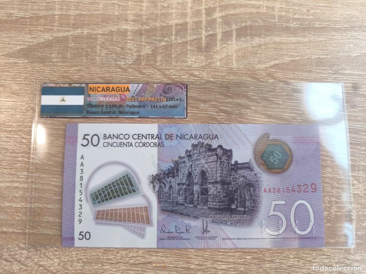 Billetes extranjeros: Billete 50 C&oacute;rdobas - Nicaragua 2021 - SC
