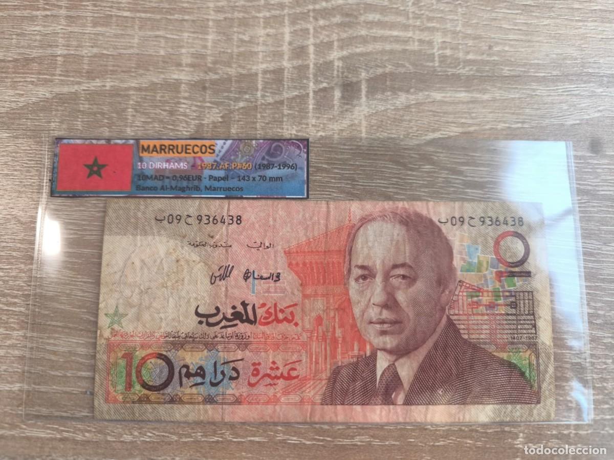 Billetes extranjeros: Billete 10 Dirhams - Marruecos 1987 - BC-