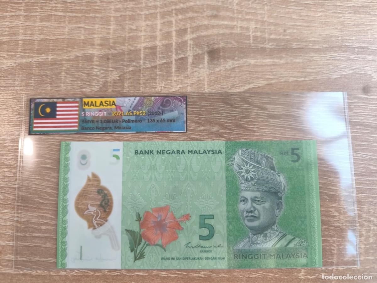 Billetes extranjeros: Billete 5 Ringgit - Malasia 2021 - SC