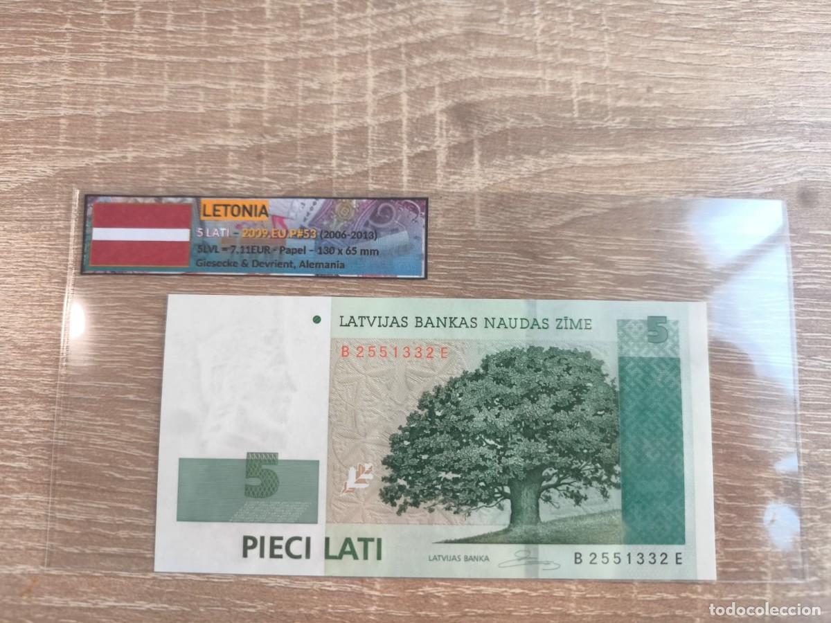 Billetes extranjeros: Billete 5 Lati - Letonia 2009 - SC - Foto 1