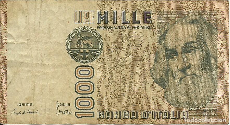 Billetes extranjeros: ITALIA - 1000 LIRAS - 1982 - DA 172700 J - MARCO POLO - FOTOS