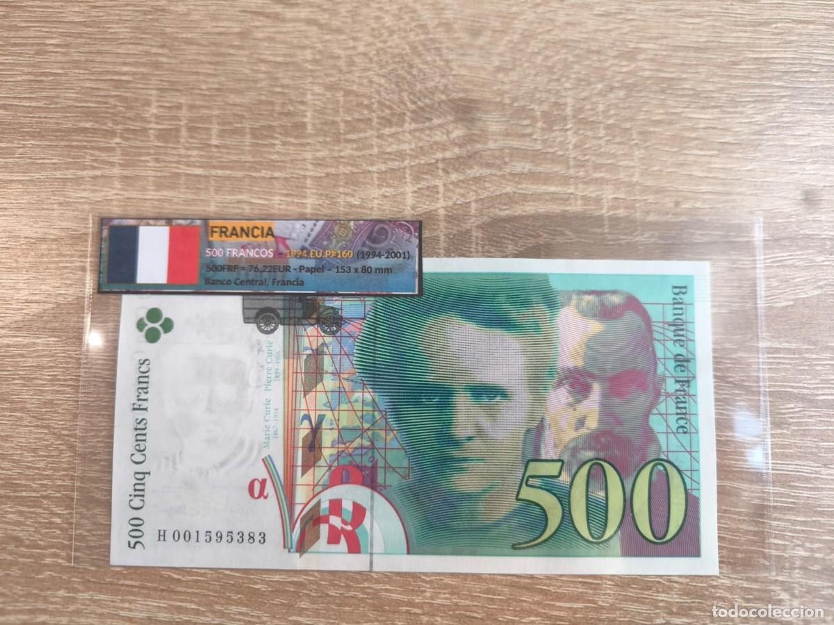 Billetes extranjeros: Billete 500 Francos - Francia 1994 - SC