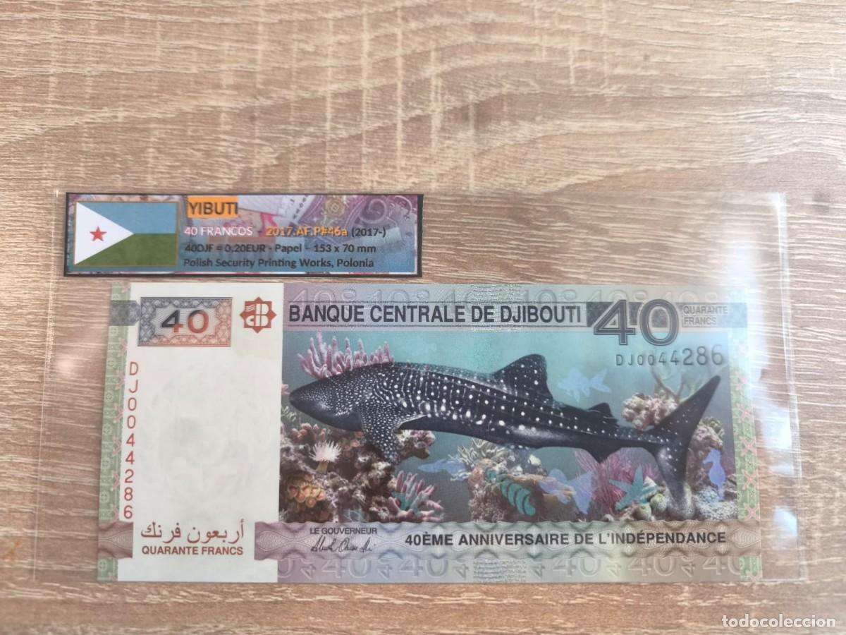Billetes extranjeros: Billete 40 Francos - Yibuti 2017 - SC