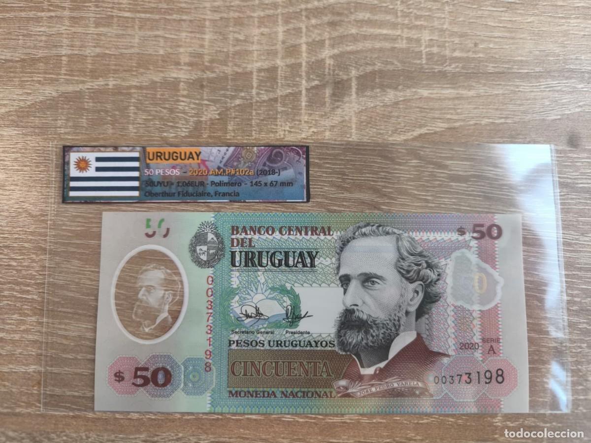 Billetes extranjeros: Billete 50 Pesos - Uruguay 2020 - SC