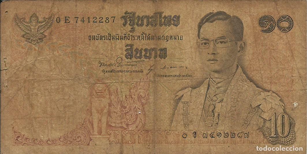 Billetes extranjeros: TAILANDIA - 10 BAHT - 1978 - OE 7412287 - FOTOS