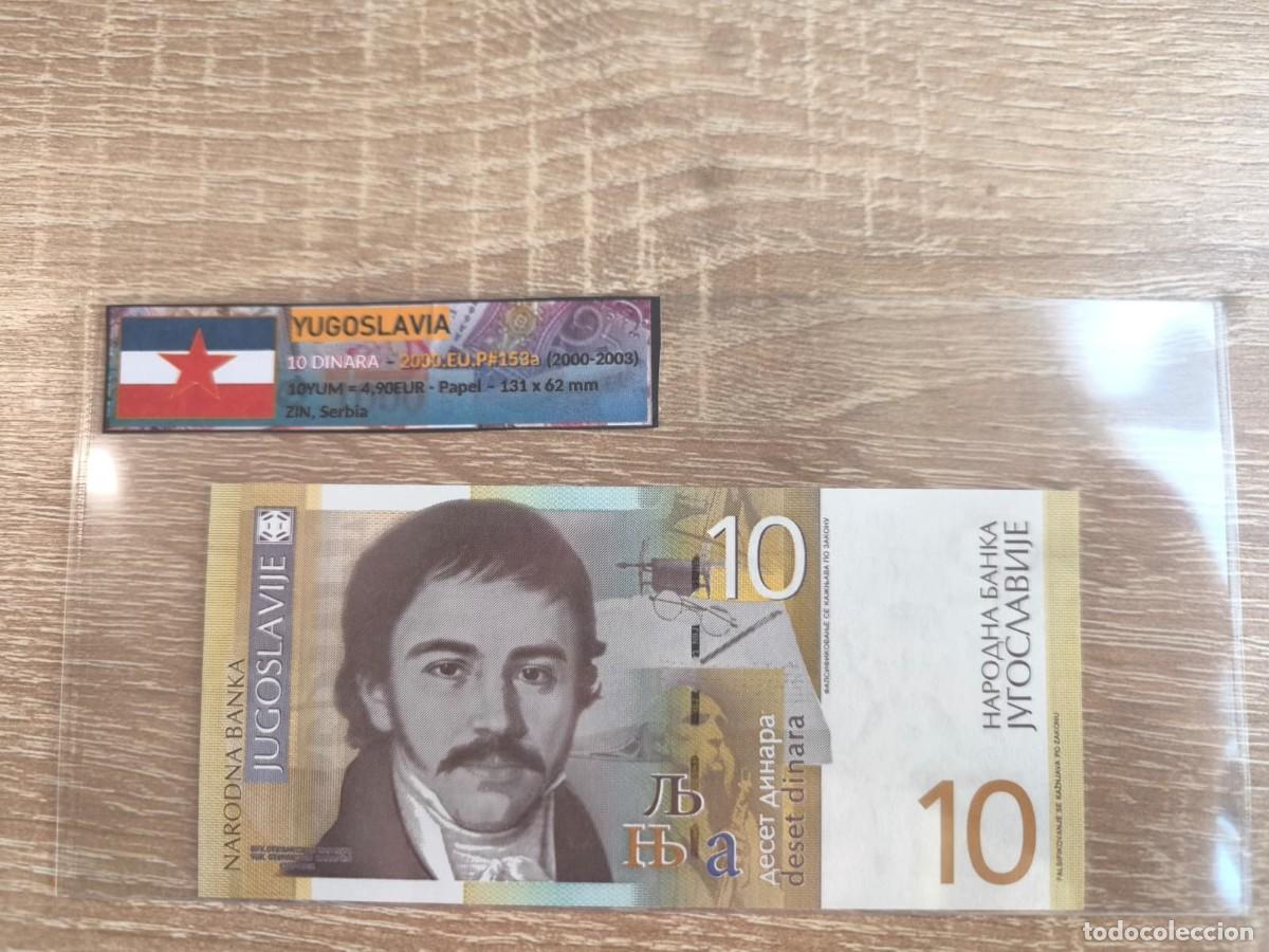 Billetes extranjeros: Billete 10 Dinara - Yugoslavia 2000 - SC - Foto 1