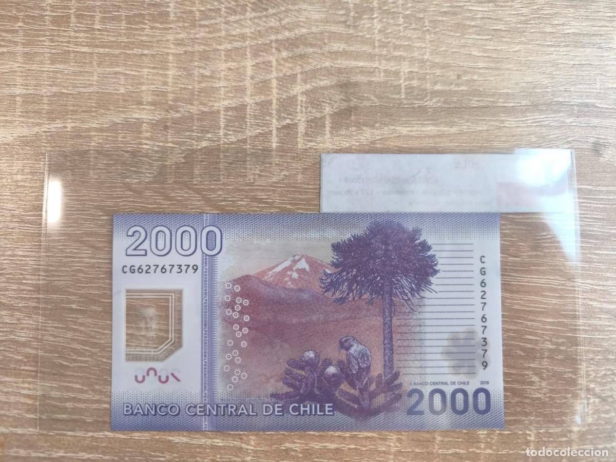 Billetes extranjeros: Billete 2.000 Pesos - Chile 2016 - SC - Foto 2