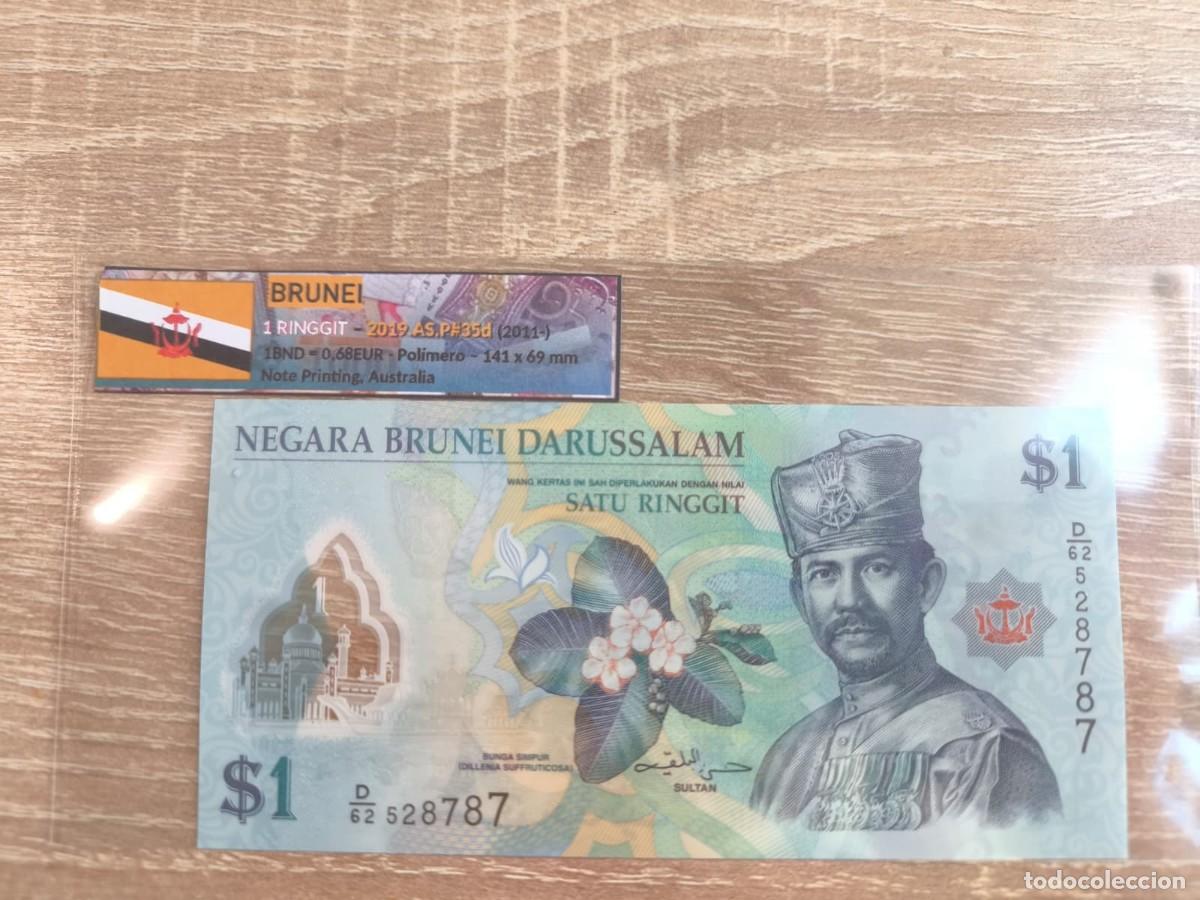 Billetes extranjeros: Billete 1 Ringgit - Brunei 2019 - SC