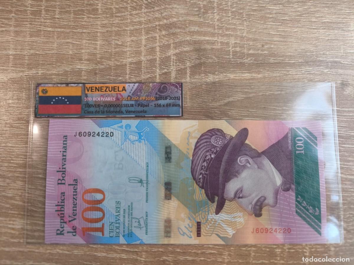 Billetes extranjeros: Billete 100 Bol&iacute;vares - Venezuela 2018 - SC