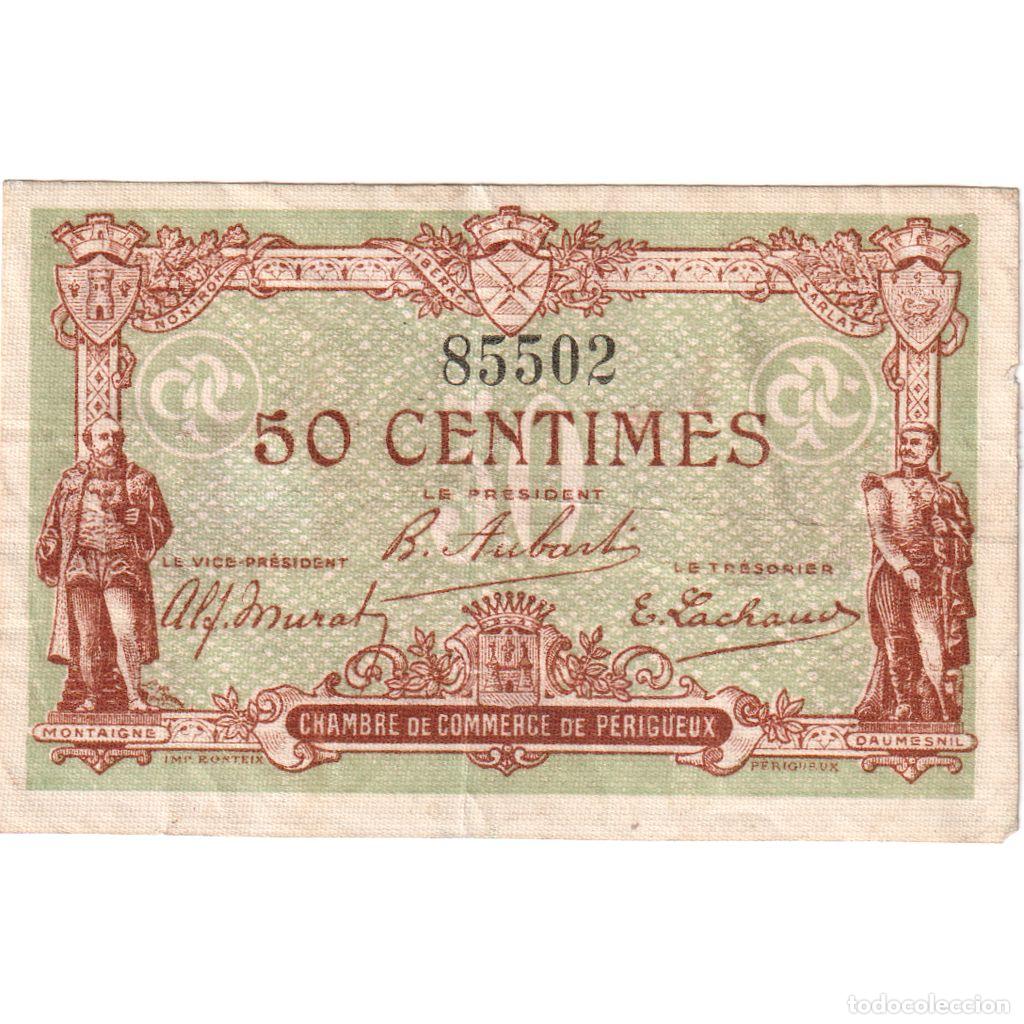 Billetes extranjeros: [#1234317] Francia, Troyes, 50 Centimes, 1917-11-05, Chambre de Commerce, MBC