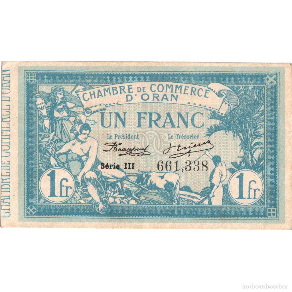 Billetes extranjeros: [#1234326] Algeria, 1 Franc, 1915-11-10, MBC+