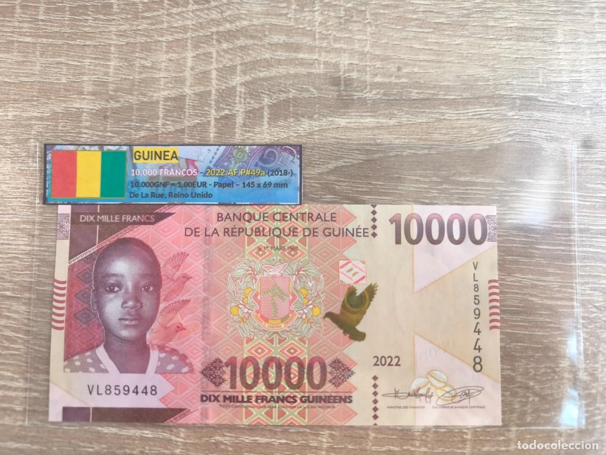 Billetes extranjeros: Billete 10.000 Francos - Guinea 2022 - SC
