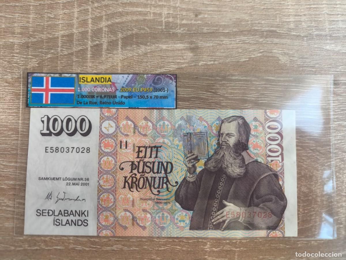 Billetes extranjeros: Billete 1.000 Coronas - Islandia 2009 - SC