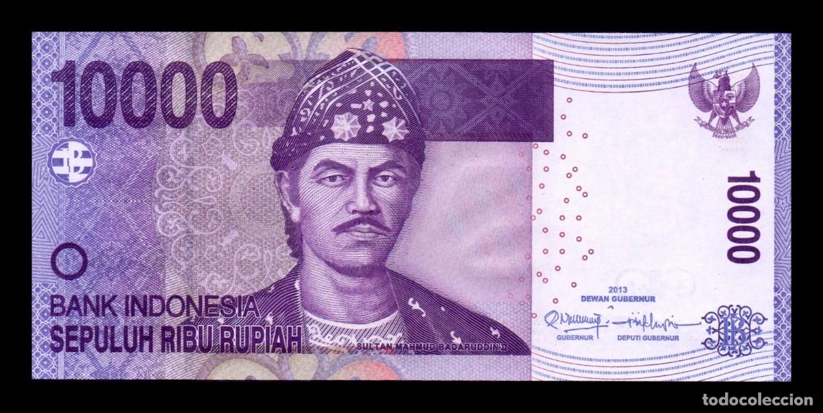 Billetes extranjeros: Indonesia 10000 Rupias Mahmud Badaruddun 2013 Pick 150d Sc Unc
