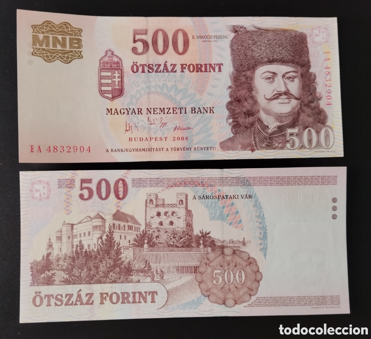 Billetes extranjeros: HUNGR&Iacute;A: 500 Forint 2006.SC/UNC.