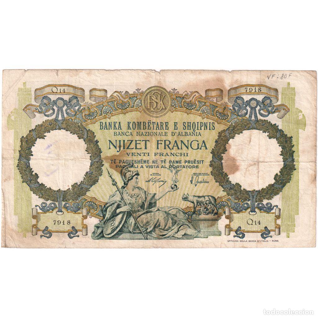 Billetes extranjeros: [#1234373] Albania, 20 Franga, BC