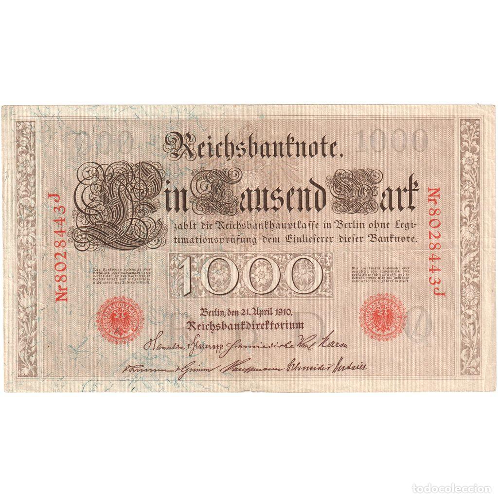 Billetes extranjeros: [#1234390] Alemania, 1000 Mark, 1910-04-21, MBC+