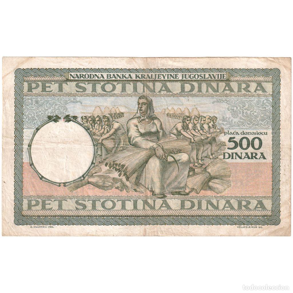 Billetes extranjeros: [#1234379] Yugoslavia, 500 Dinara, BC+ - Foto 2
