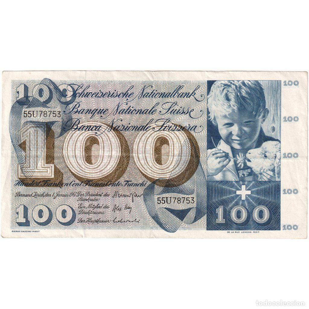 Billetes extranjeros: [#1234381] Billete, 100 Franken, 1964, Suiza, 1964-04-02, KM:49f, MBC
