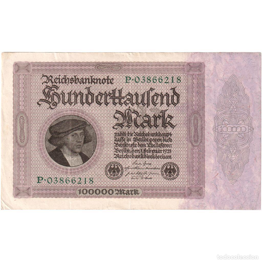 Billetes extranjeros: [#1234395] Alemania, 100,000 Mark, 1923-02-01, MBC+