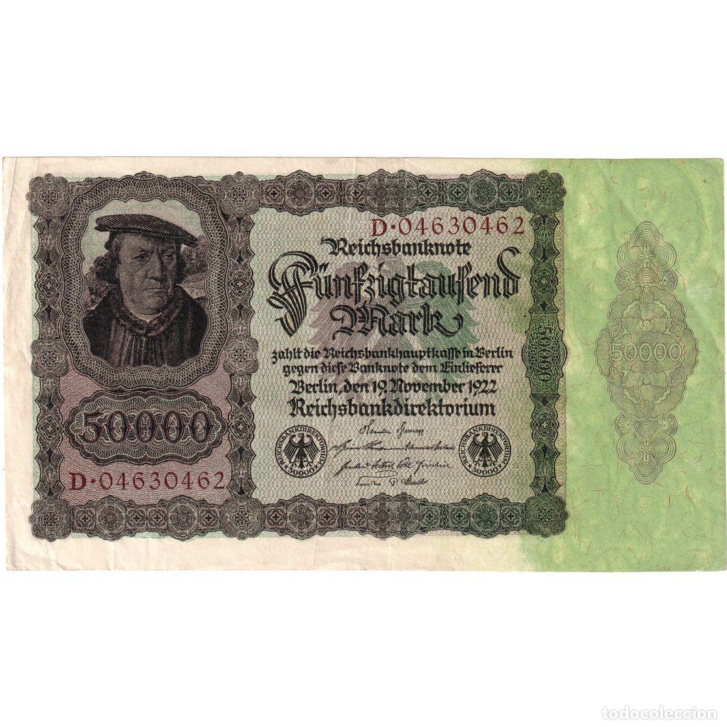 Billetes extranjeros: [#1234394] Billete, 50,000 Mark, Alemania, 1922-11-19, KM:79, MBC