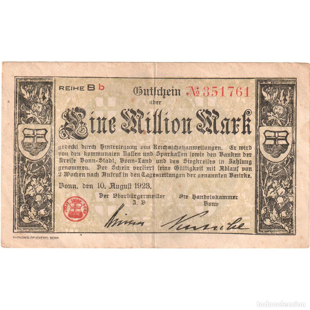Billetes extranjeros: [#1234419] 1 Million Mark, 1923-08-10, MBC