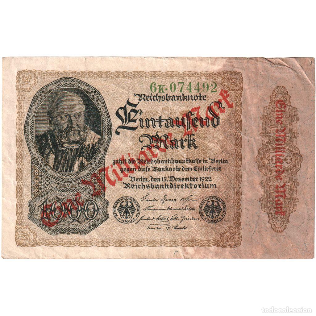 Billetes extranjeros: [#1234412] Alemania, 1 Milliarde Mark on 1000 Mark, MBC